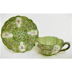 Exquisite Moriage Cup & Saucer #915265