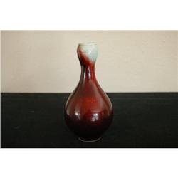 CHINESE COPPER RED PORCELAIN BOTTLE VASE #915297