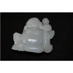 Carved Jade Buddah with Children. #915299