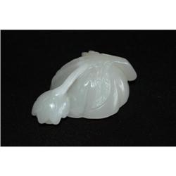 Carved  White Jade  Flower  #915317