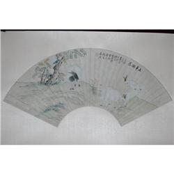 20th Century Chinese Fan Painting #915319