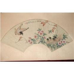 20th Century Chinese Fan Painting #915328
