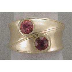 14K pink tourmaline ring #915362