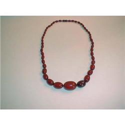 GRADUATED STRING OF RUSSIAN AMBER BEADS #915409