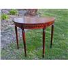 Image 1 : demilune table W/ REMARKABLE MARQUETRY! #915411