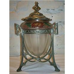 Venetian Glass Biscuits Pot with cover #915500
