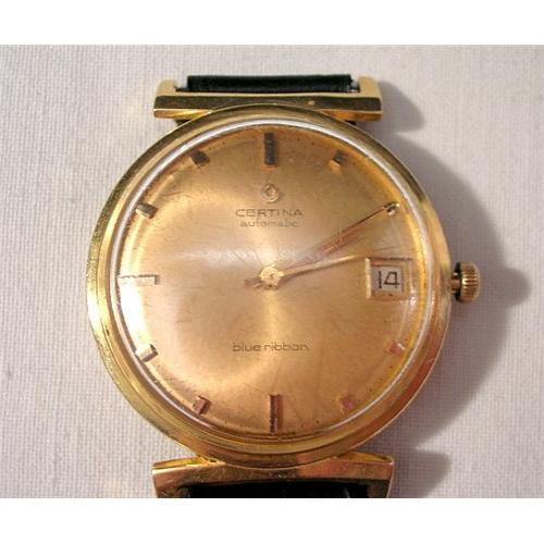 certina 14k gold watch