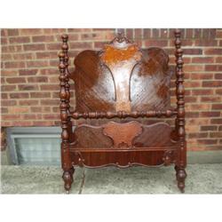 Walnut High Post Single Bed #915591