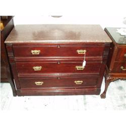 Mahogany Marbletop Chest of Drawers #915596