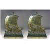 Image 1 : Antique Brass Bradley Hubbard Ship Bookends #915615