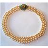 Image 1 : Pearl Necklace with 18Kt Gold Clasp  by Chamuet #915882