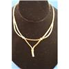 Image 1 : lovely 14K Gold flat link neckpiece #916011