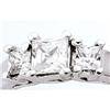 Image 1 : DIAMOND engagement RING PLATINUM PRINCESS CUT 3 #916225