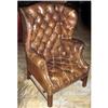 Image 1 :  19th C.French Tufted Leather Wingback Chair #922042