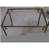 Image 1 : Wrought Iron and Glass Table by Velvet Hammer - #922503