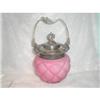 Image 1 : CONSOLIDATED GLASS CO. PINK SATIN QUILTED #922692