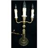 Image 1 : Lamp Table India Pierced Brass 3 Arm #922702