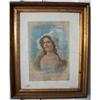 Image 1 : Print Ivory  Soap Girl Framed Original Glass #922703