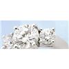 Image 1 : PLATINUM DIAMOND RING 3 stone natural 2 carat #922808