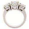 Image 1 : 3 STONE GENUINE 0.50 Ct  DIAMOND RING White #922823