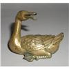 Image 1 : Chinese 20th C. Gilt Bronze Status of A Duck #928448