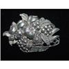 Image 1 :  Designer Fruit basket pewter pin signed  #928569