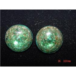 Art Deco Made Italy  MURANO Glass Earrings #928594