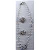 Image 1 :  Faceted Crystal Necklace Earrings Set #928736