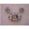 Image 1 : Crystal Rhinestone Pearl Demi-Parure Brooch Ear #928780