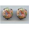 Image 1 :  Porcelain Handpainted Courting Couple Earrings #928841