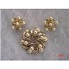 Image 1 : TRIFARI VERMEIL Pearl Rhinestone Set Brooch #928934