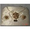 Image 1 : 1940s ORIGINAL DESIGN ANTHONY Rhinestone Parure #929022