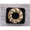Image 1 : Trifari Gold Filigree Circle Pin  #929049