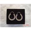 Image 1 : Sterling C with Arrow Designer Earrings Pierced #929108
