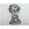 Image 1 : Estate Mexican Sterling Brooch Man Palm Tree  #929196