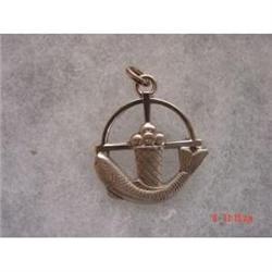 Scandinavian Sterling Fish Brooch Signed GREED #929361