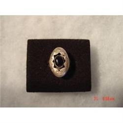 Estate Mexican Sterling Onyx Signed Ring Size 6 #929375