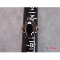 Estate Hematite STerling RING  Weight Symbol  #929385