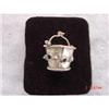 Image 1 : Estate Mexican  STERLING EMERALD Bucket CHARM #929443