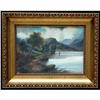 Image 1 : !OIL ON CANVAS - A STUNNING CALM LAKE #929490