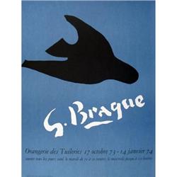 Braque   Black Bird Against Blue #929565