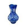 Image 1 : Blue Cut Glass Vase #929782