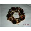 Image 1 :  Art Glass Rhinestone Brooch Retro 50's #929794