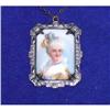 Image 1 : Antique Victorian Porcelain Painted Necklace #930067