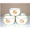 Image 1 : Set of 5 Orange Poppy Hall Custard Cups #930095