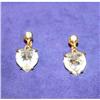 Image 1 : Unusual Vintage Dangle Heart Shaped Rhinestone #930158