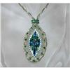 Image 1 : Exquisite Vintage Rhinestone Pendant Necklace #930162