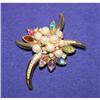 Image 1 :  Paste Navette & Pava Rhinestone Brooch #930171