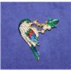 Image 1 : Signed DJV Rhinestone/Enameled Hummingbird Pin #930190