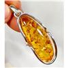 Image 1 : First Class Honey BALTIC Amber  Sterling #930506